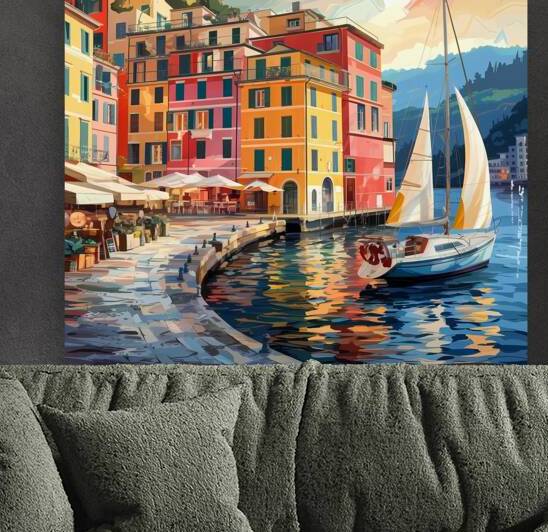 Sunlit Harbor Charm Reproduction