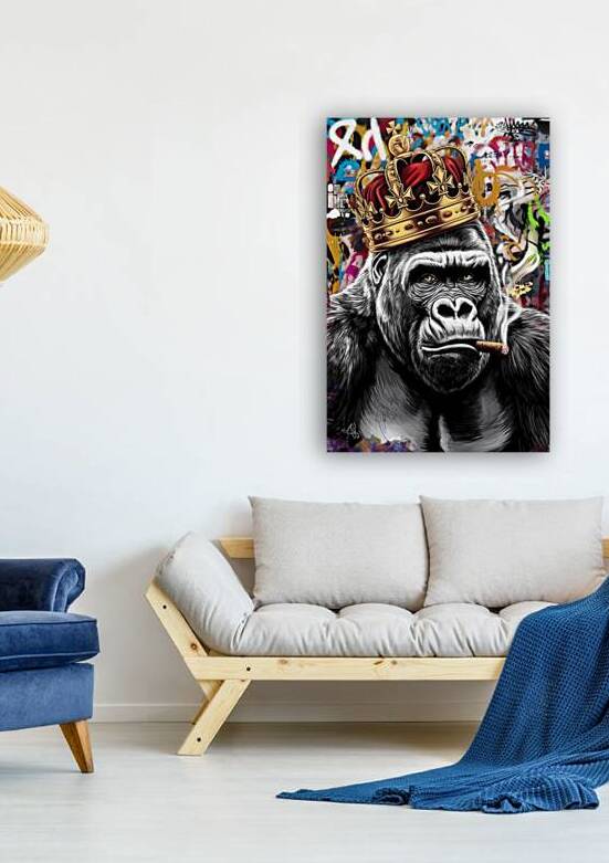 The Majestic Gorilla King by RAHEEM