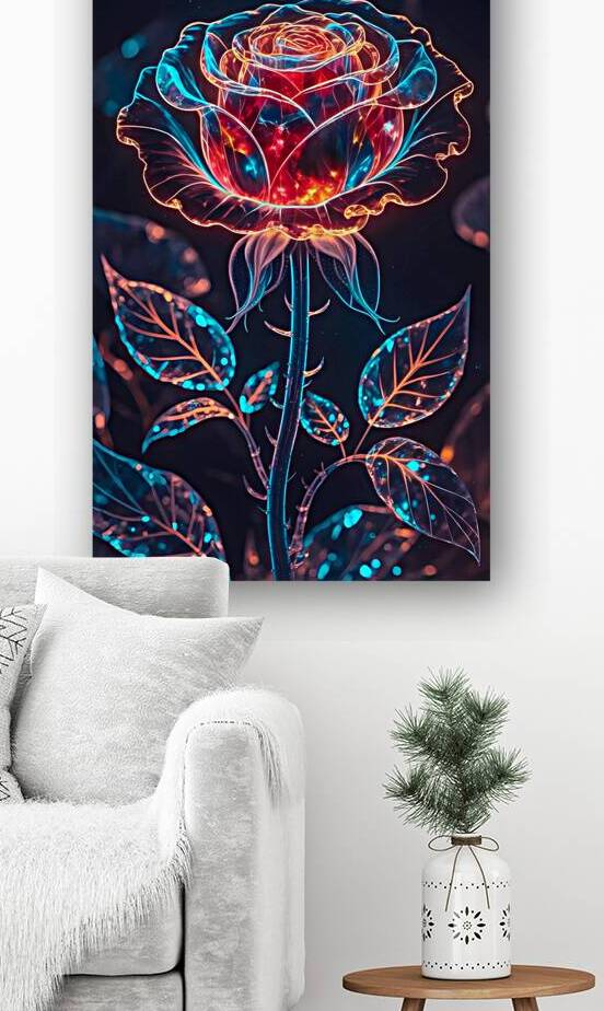Celestial Crystal Rose by RAHEEM