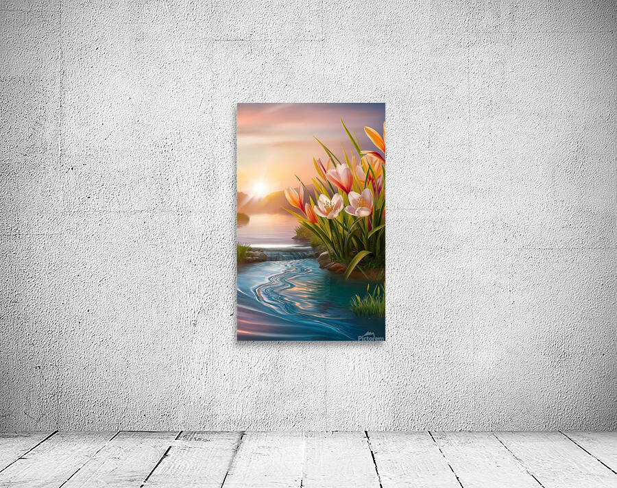 Tranquil Sunset Serenity Wall Preview