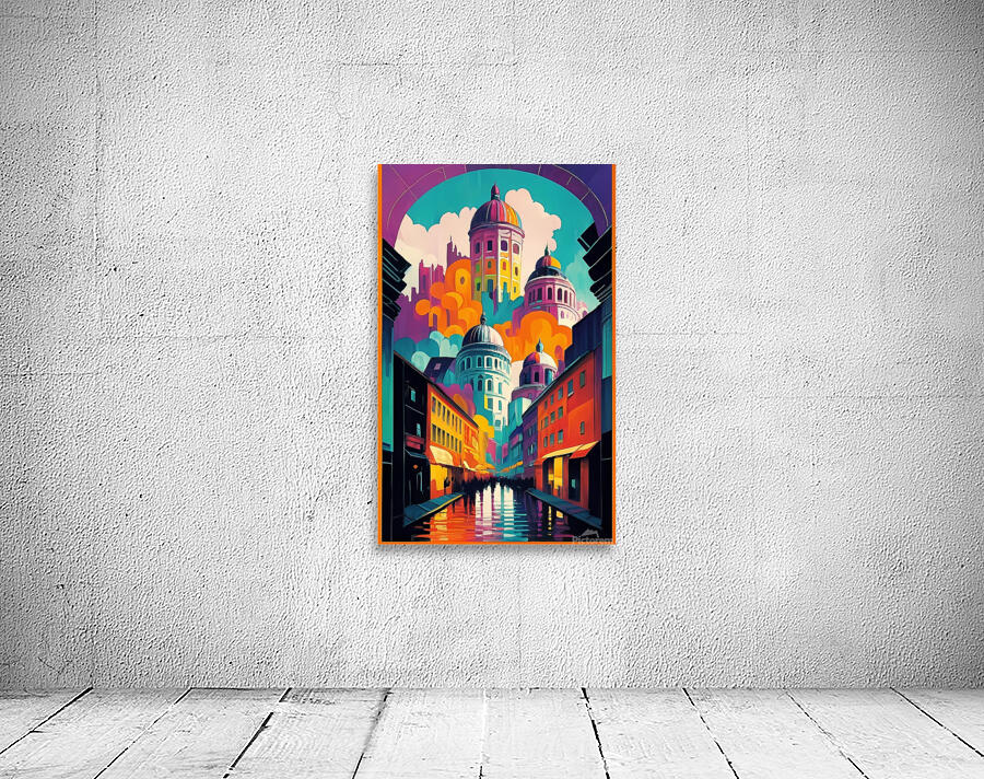 Abstract Urban Symphony Wall Preview