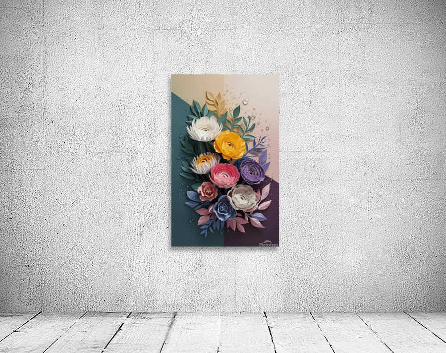 Whimsical Floral Elegance Wall Preview