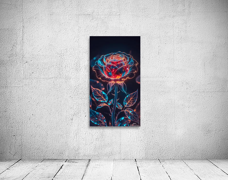 Celestial Crystal Rose Wall Preview