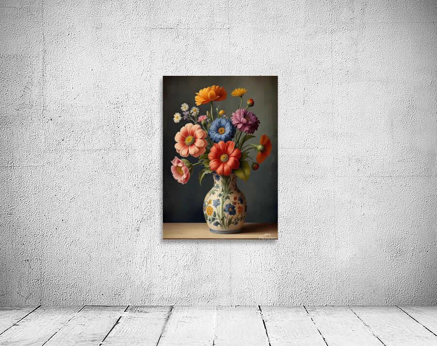 Blooming Elegance Unveiled Wall Preview