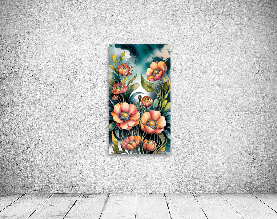 Vivid Blossoms Elegance Wall Preview