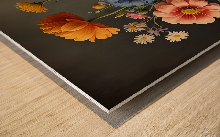 Blooming Elegance Unveiled Wood print