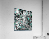 Acid Rain on Smoke Stained Tin Acrylic Print