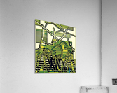 Chartreuse Lightning Illuminates Dover Castle Acrylic Print