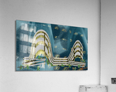 Constructing a Roller Coaster Acrylic Print