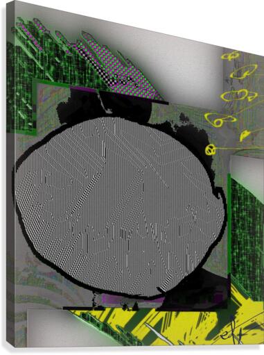 Zebra Fell Down a Well Canvas Print