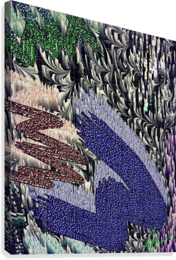 Glen Plaid Extremity Canvas Print