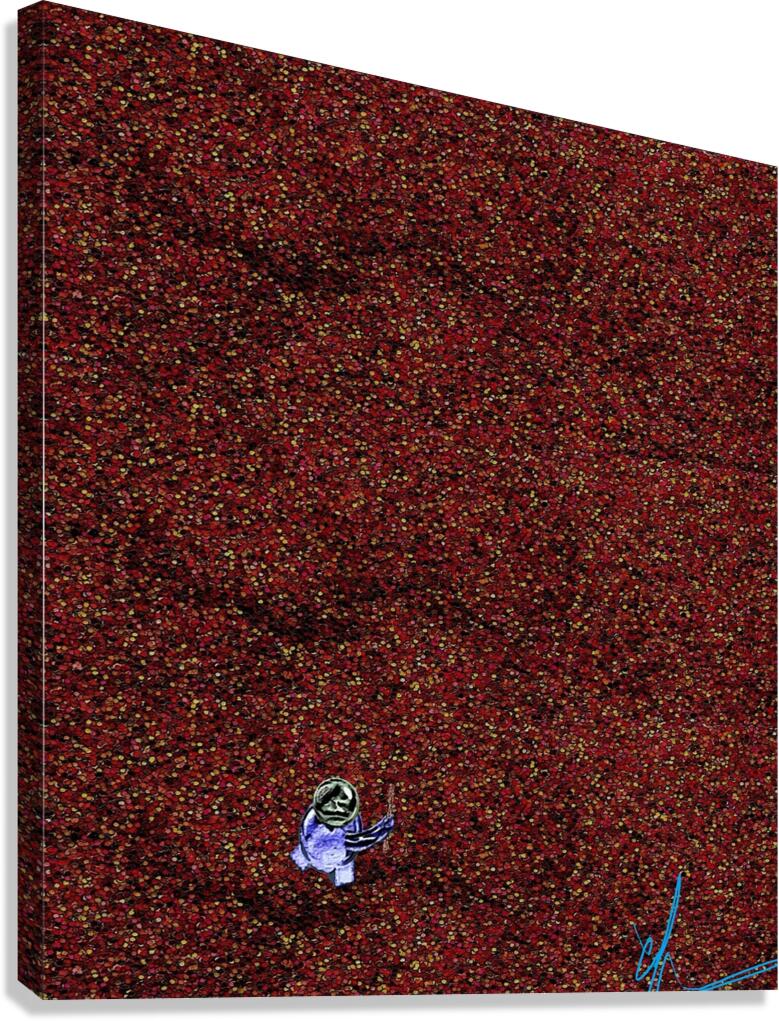 Crossing Through the Crushed Red Pepper Dunes Canvas Print