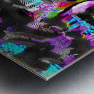 Black Slate Acacia Metal print