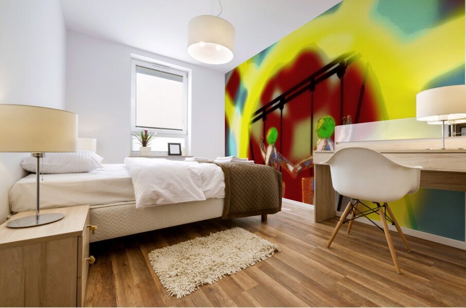 Microplastic Romance Mural print
