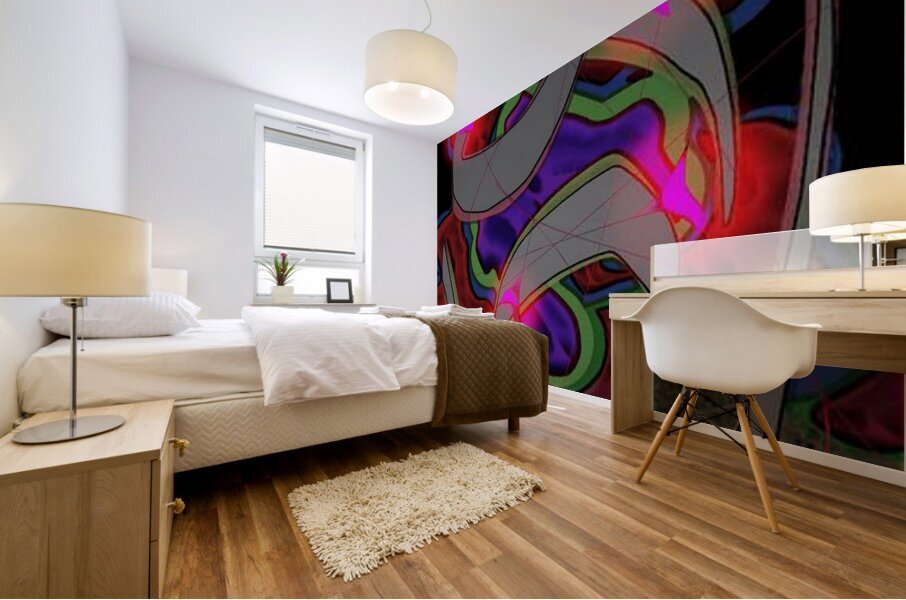 Pink Manta IX Mural print