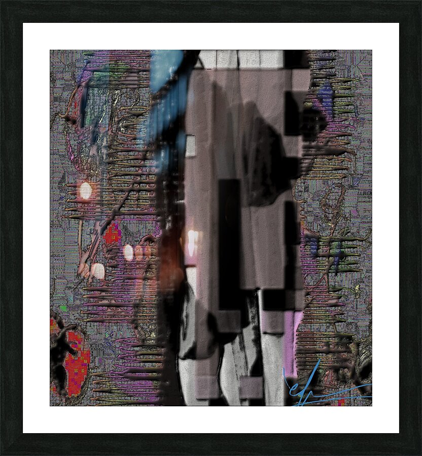 The Graying Area Picture Frame print