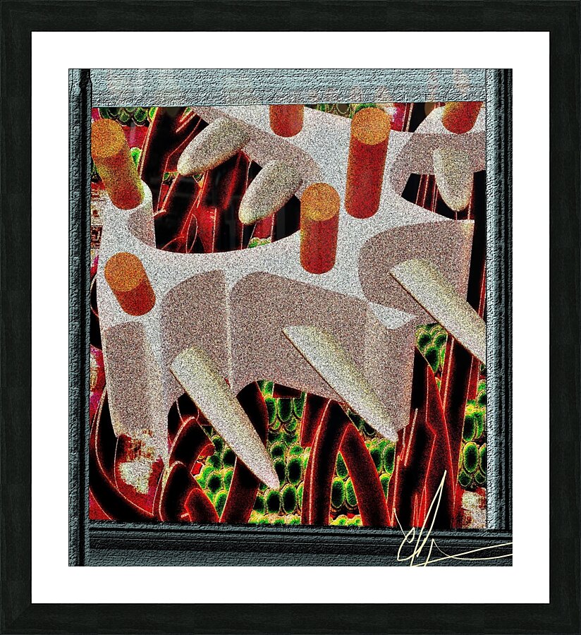 Dowels & Blades Picture Frame print
