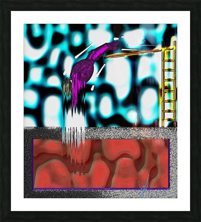 The Deep End Picture Frame print