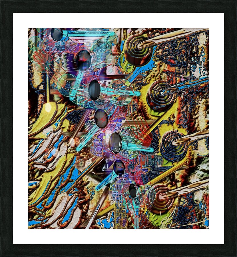 7 Mirrors Crossing Through Picture Frame print