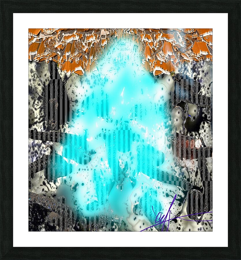 Elephant Abduction Picture Frame print