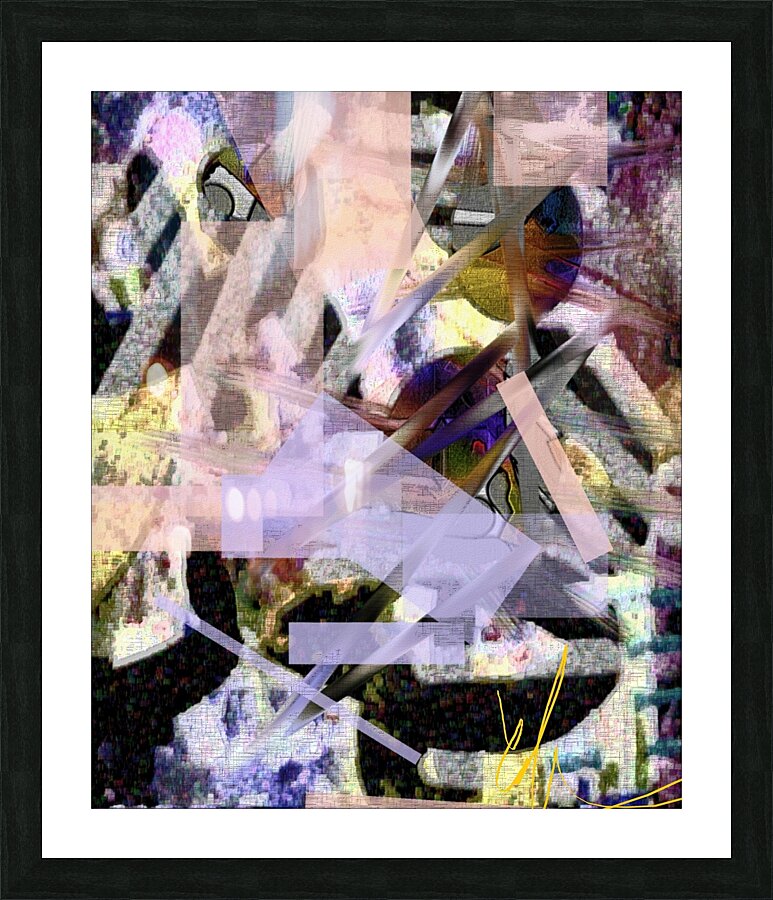 Plum Wars Picture Frame print