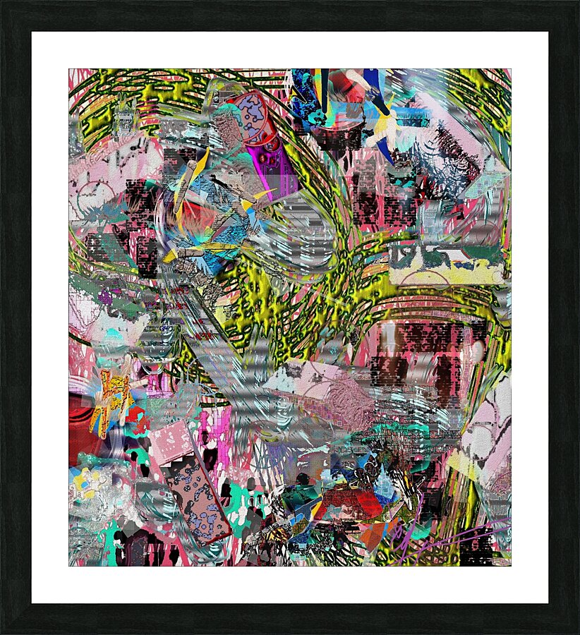Plastering the Multiplicative Currents Picture Frame print