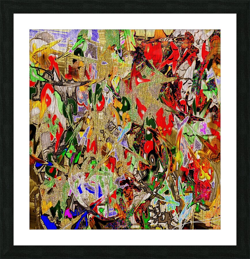 Numbers by Paint Picture Frame print