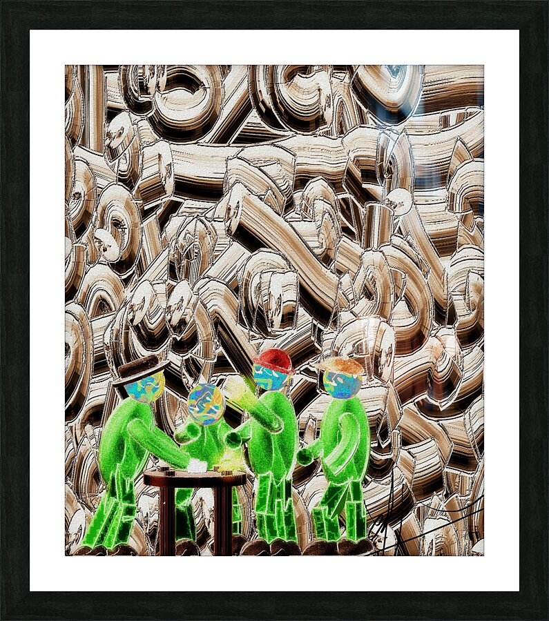3 Card Monte Picture Frame print