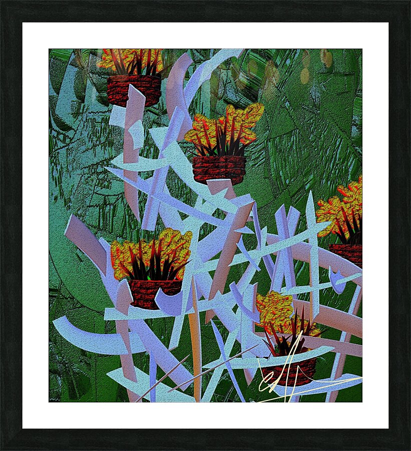 Dandelions for Jack Grey Picture Frame print