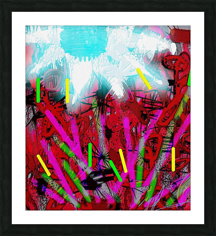 Platelet Rave Picture Frame print