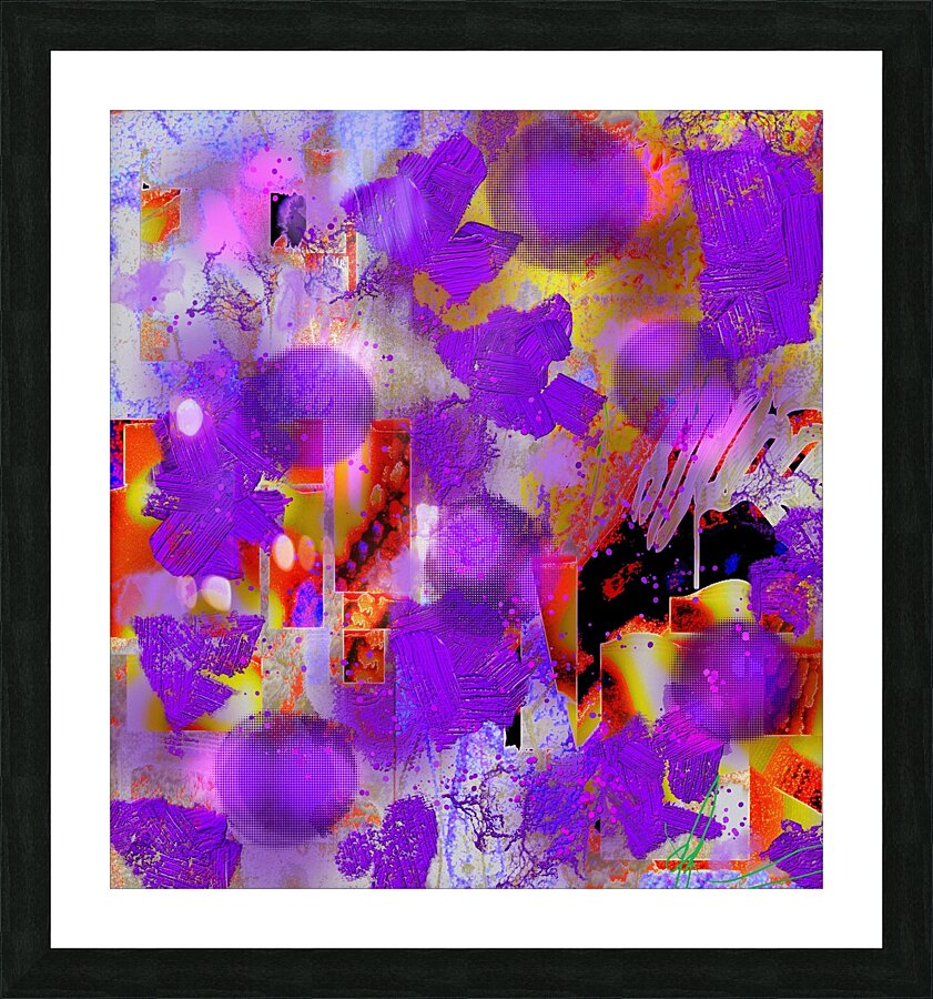 Fusillade Purple Picture Frame print