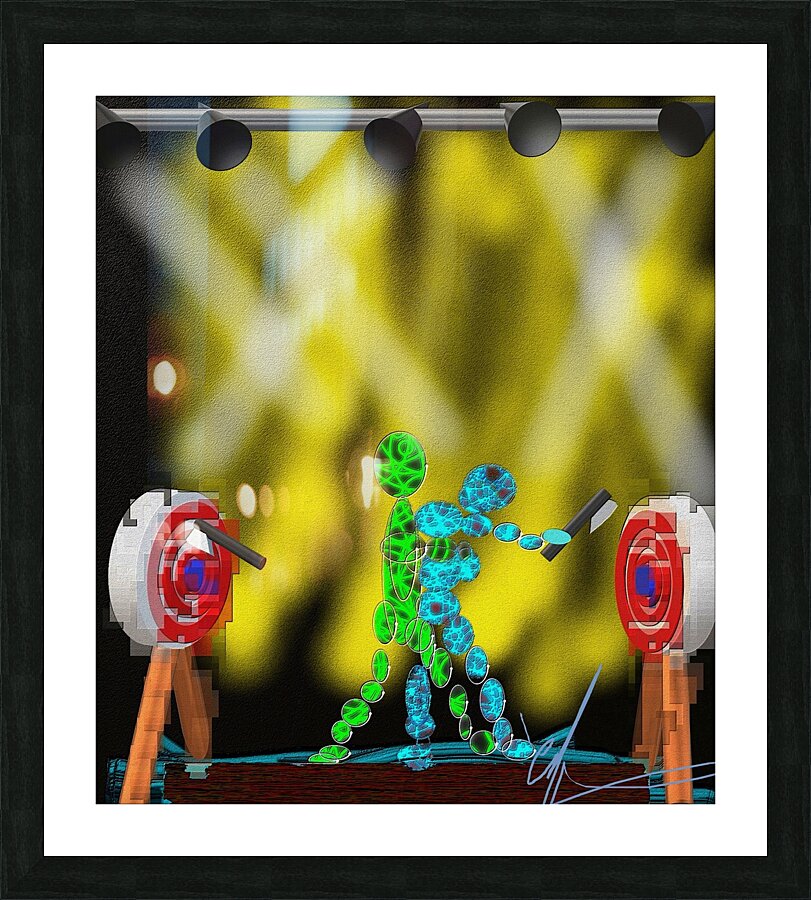 Axe Throwing Tango Competition Picture Frame print