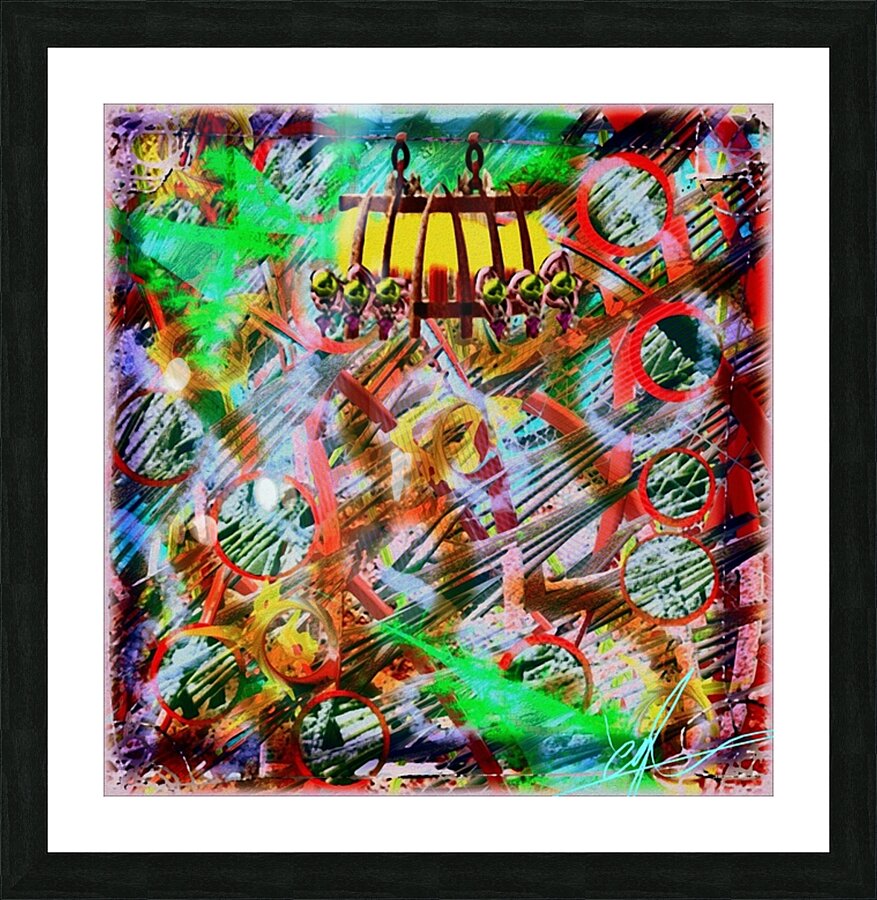 New Chandelier Picture Frame print