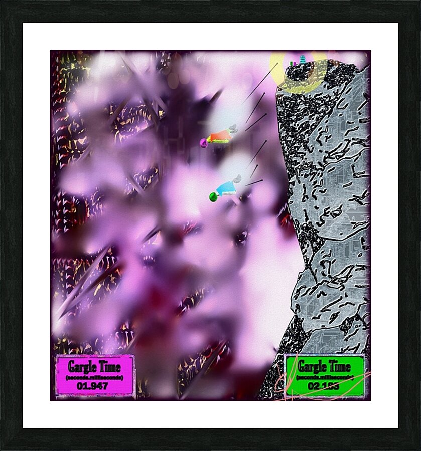 Competitive Gargle BASE Jumping Picture Frame print