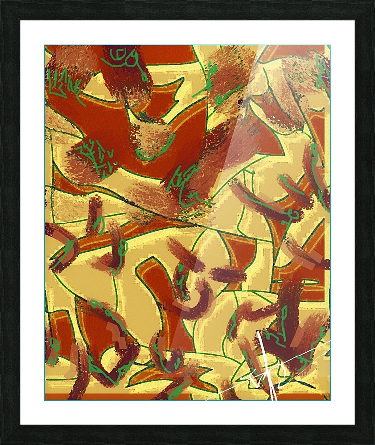 Pasta, Chunky Tomato Sauce, Basil Picture Frame print