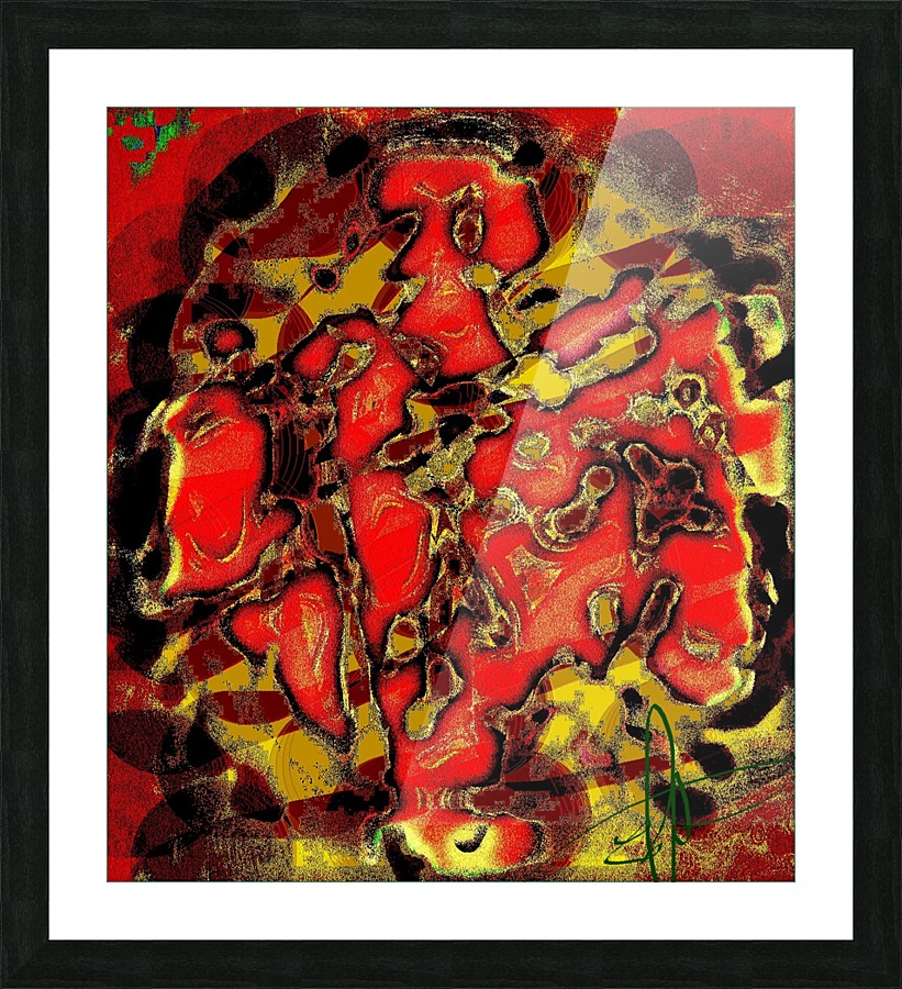 Bile (Lovers in a Pointless Argument) Picture Frame print