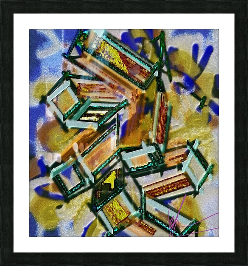 Inoperative Windmill Picture Frame print