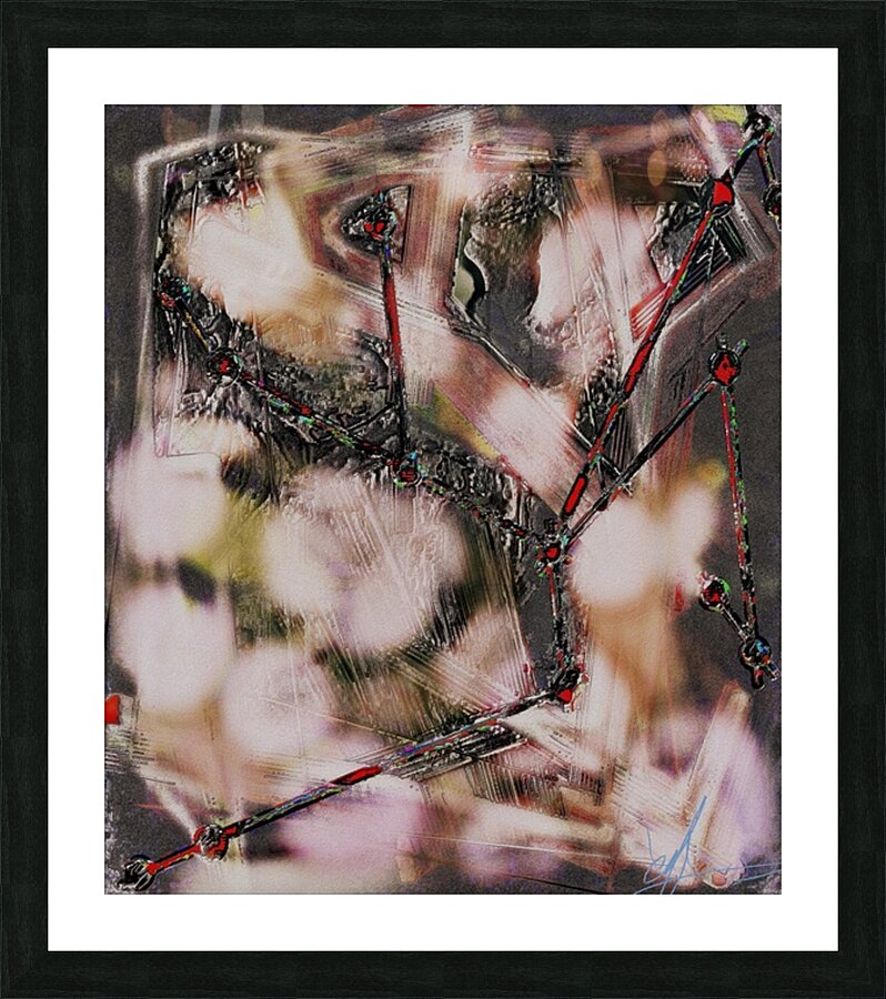 The Slip & the Fall Backward Picture Frame print