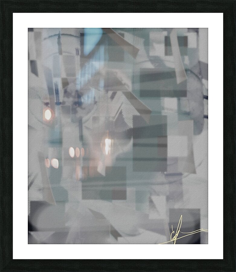 Fading & Floating Dusty Panel Collection Picture Frame print