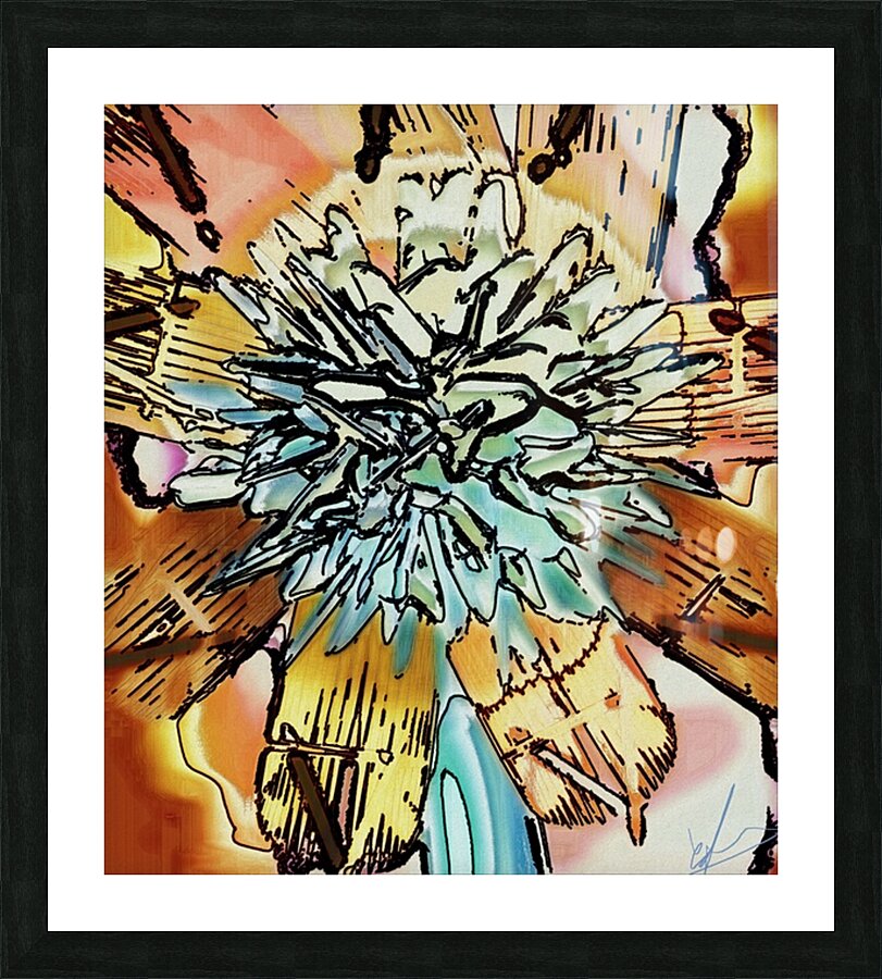 Wistful Thistle Picture Frame print