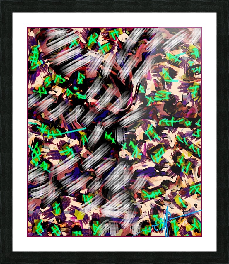 Icing on the Kaleidoscopic Picture Frame print