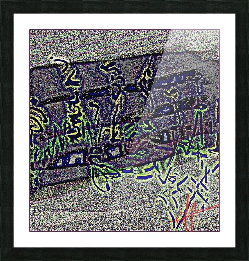 Frustrated Granite Differentials Picture Frame print