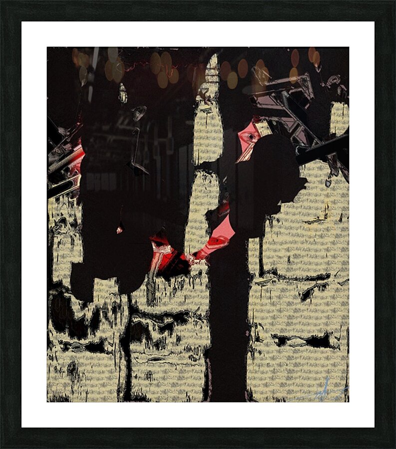 Sabotaged Silos Picture Frame print