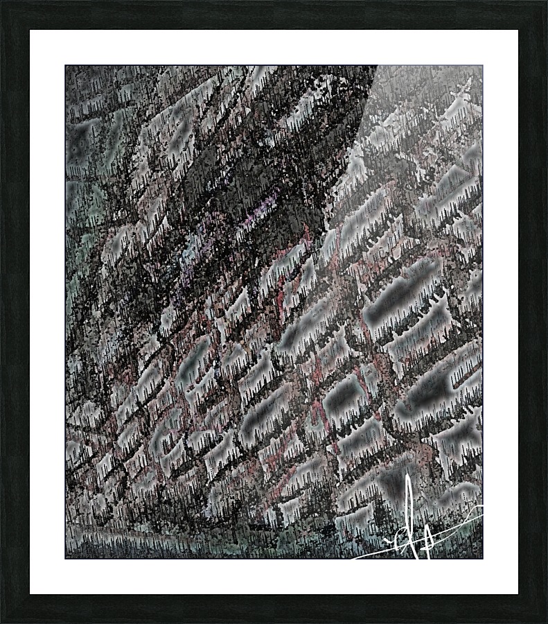Procedural Desolation Picture Frame print
