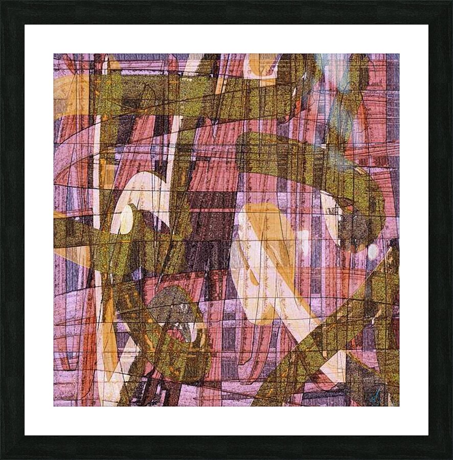 Paths Picture Frame print