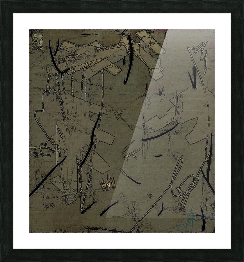Once a Bustling Community Picture Frame print