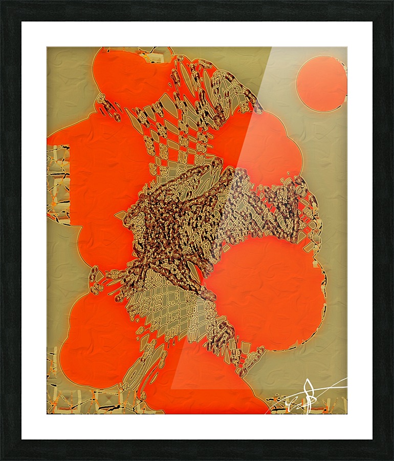 Processed Cheese Powder Flood Picture Frame print