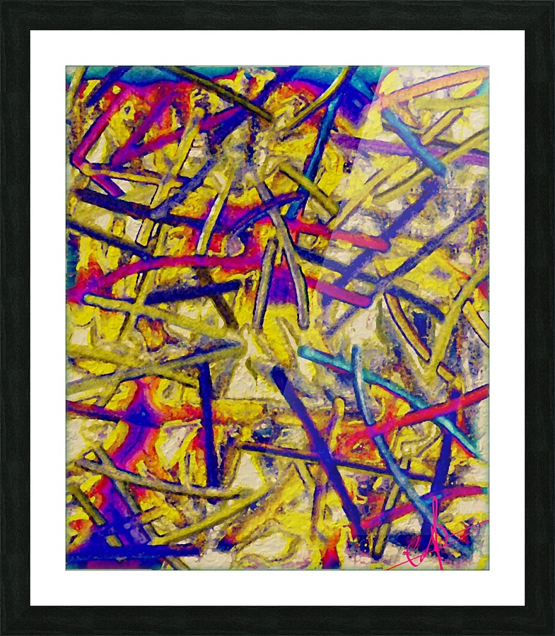 Certainly a Study of Squiggly Swirly Spring Things Picture Frame print