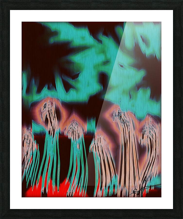 Feline Necromancy Picture Frame print