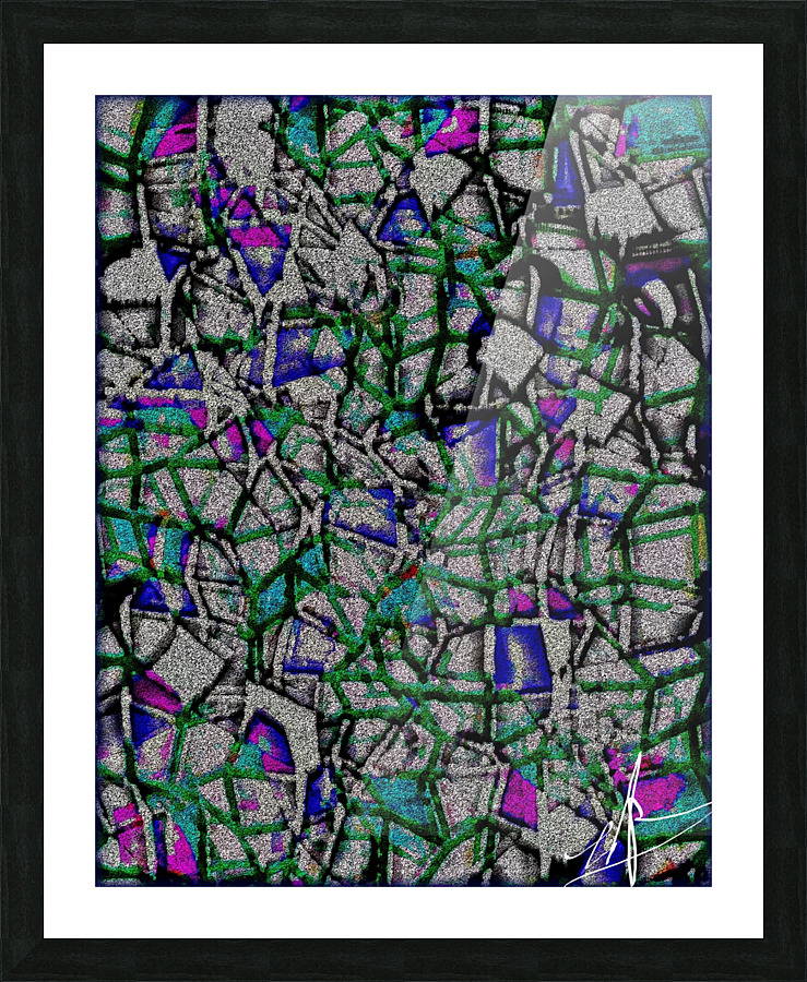 Combative Sandpaper Picture Frame print